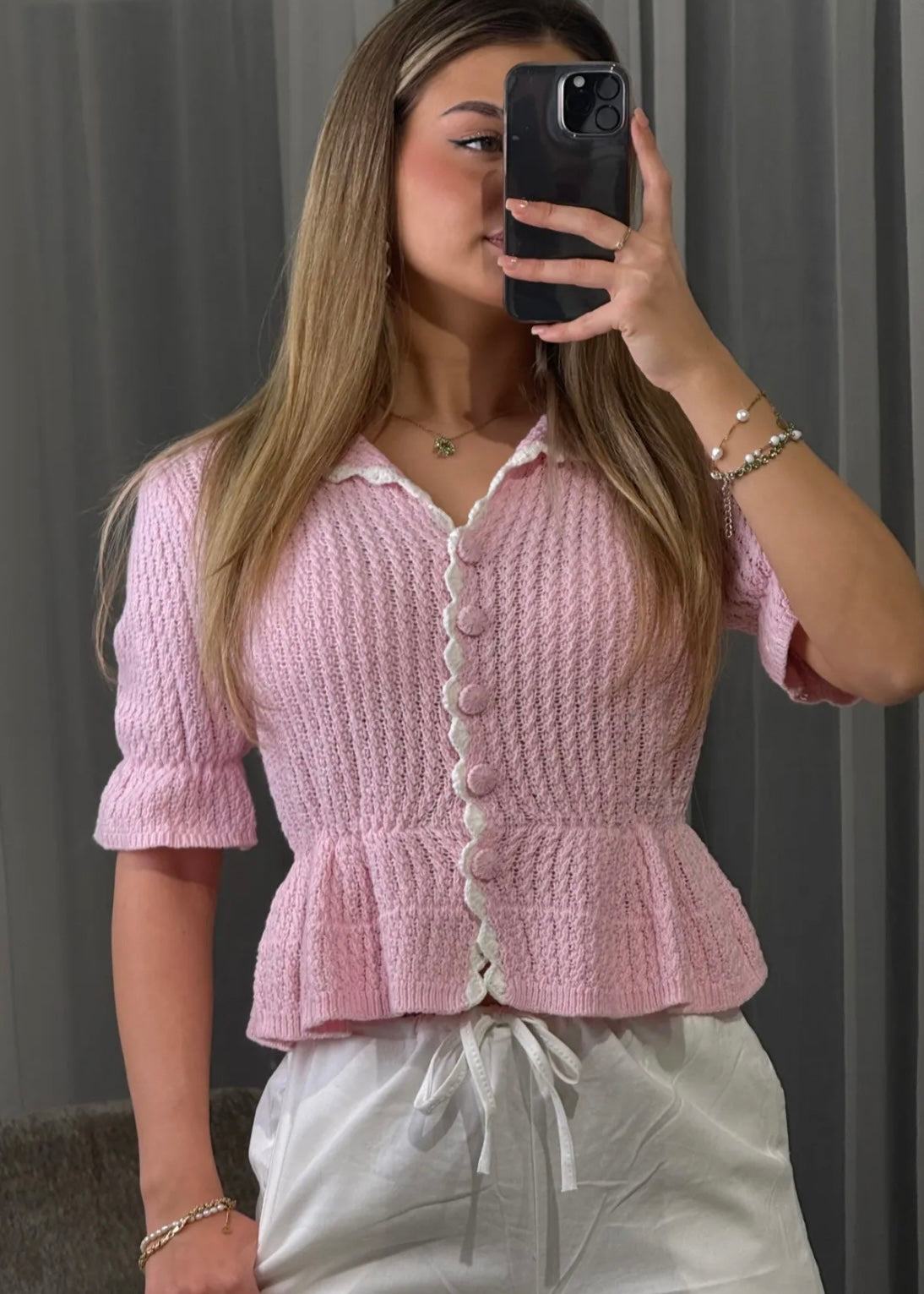 Strickoberteil „Finja“ rosa