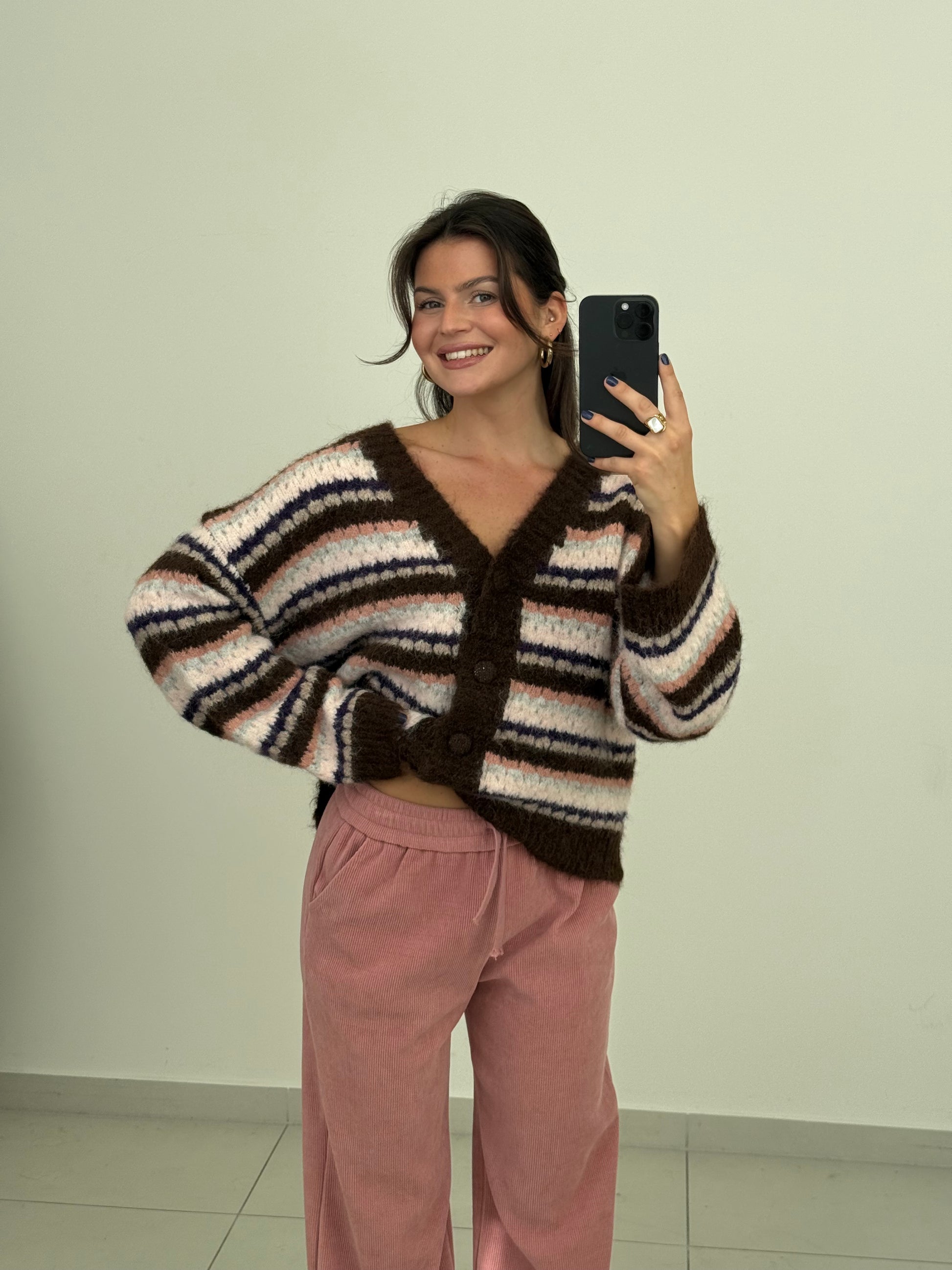 Cardigan “Coffee bliss”