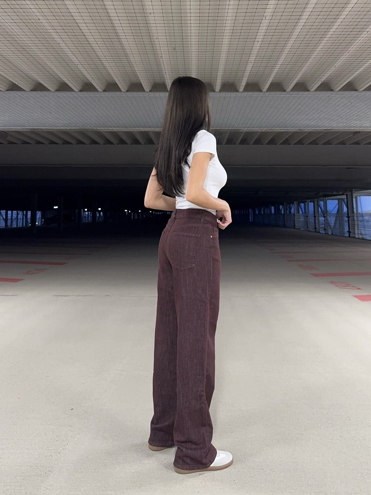 Straight leg Jeans asymmetrisch