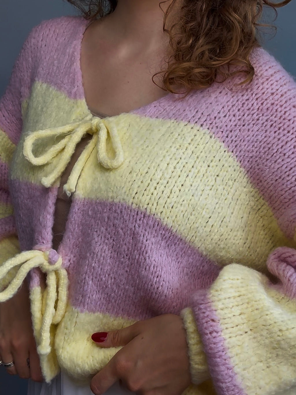 Strickjacke “Galina” stripes