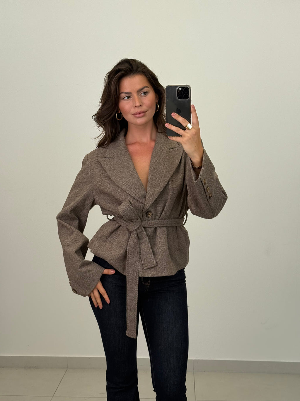 Jacke mit Gürtel