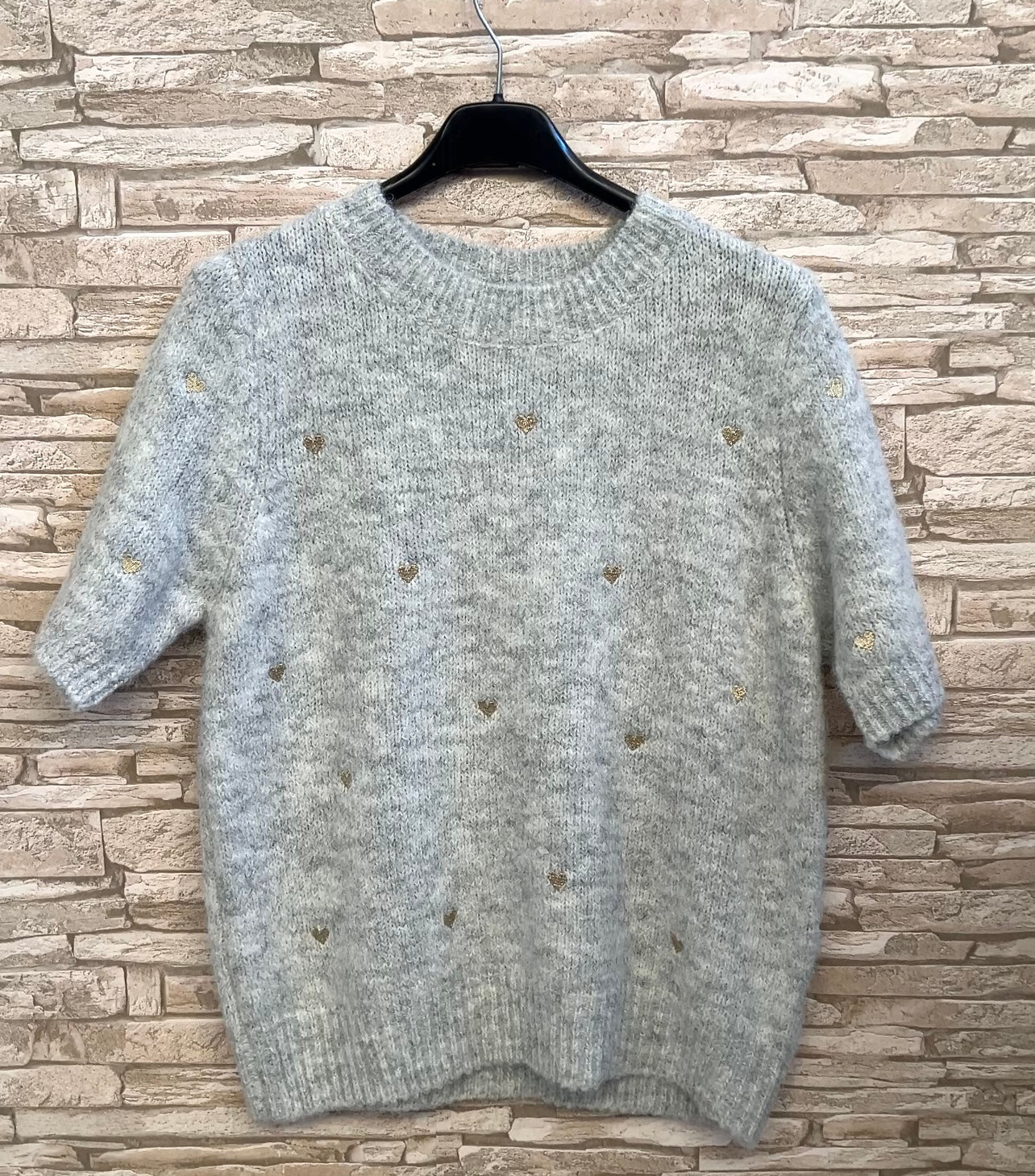 Kurzarm Pullover „Herz“