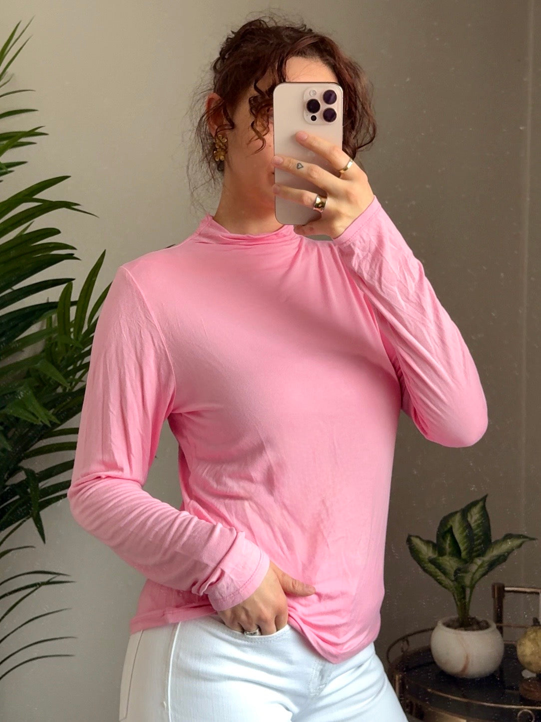 Viskose Basic Longsleeve, versch. Farben