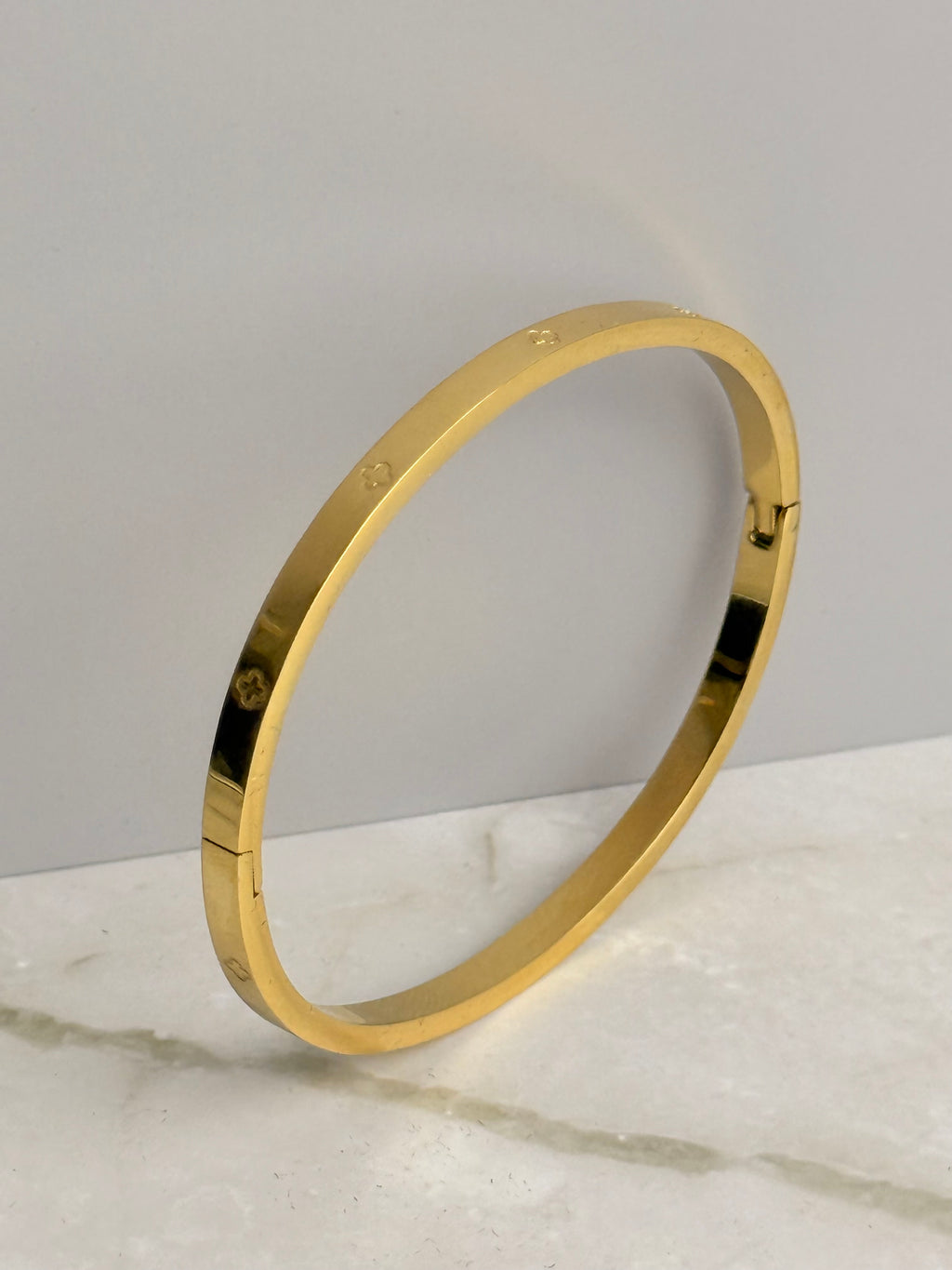 Timeless Lucky Leaf Armreif 14K vergoldet