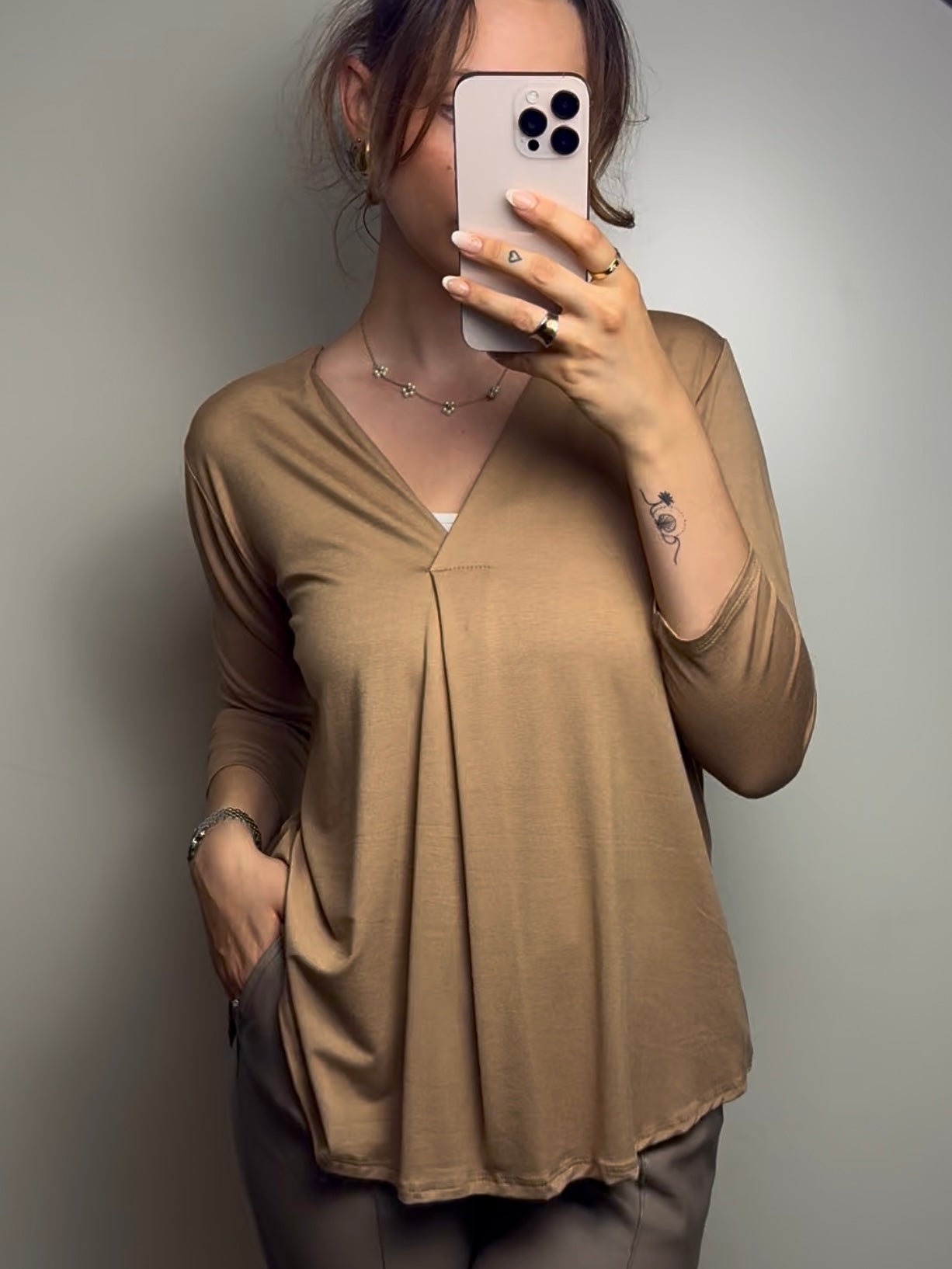Viskose Basic Shirt, versch. Farben