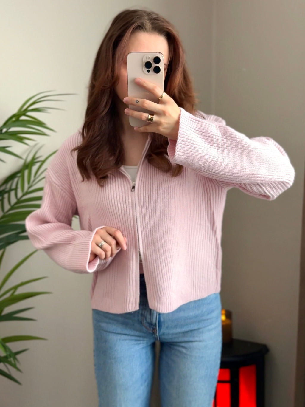 Zipper Jacke „Lou“, gestreift oder Basic