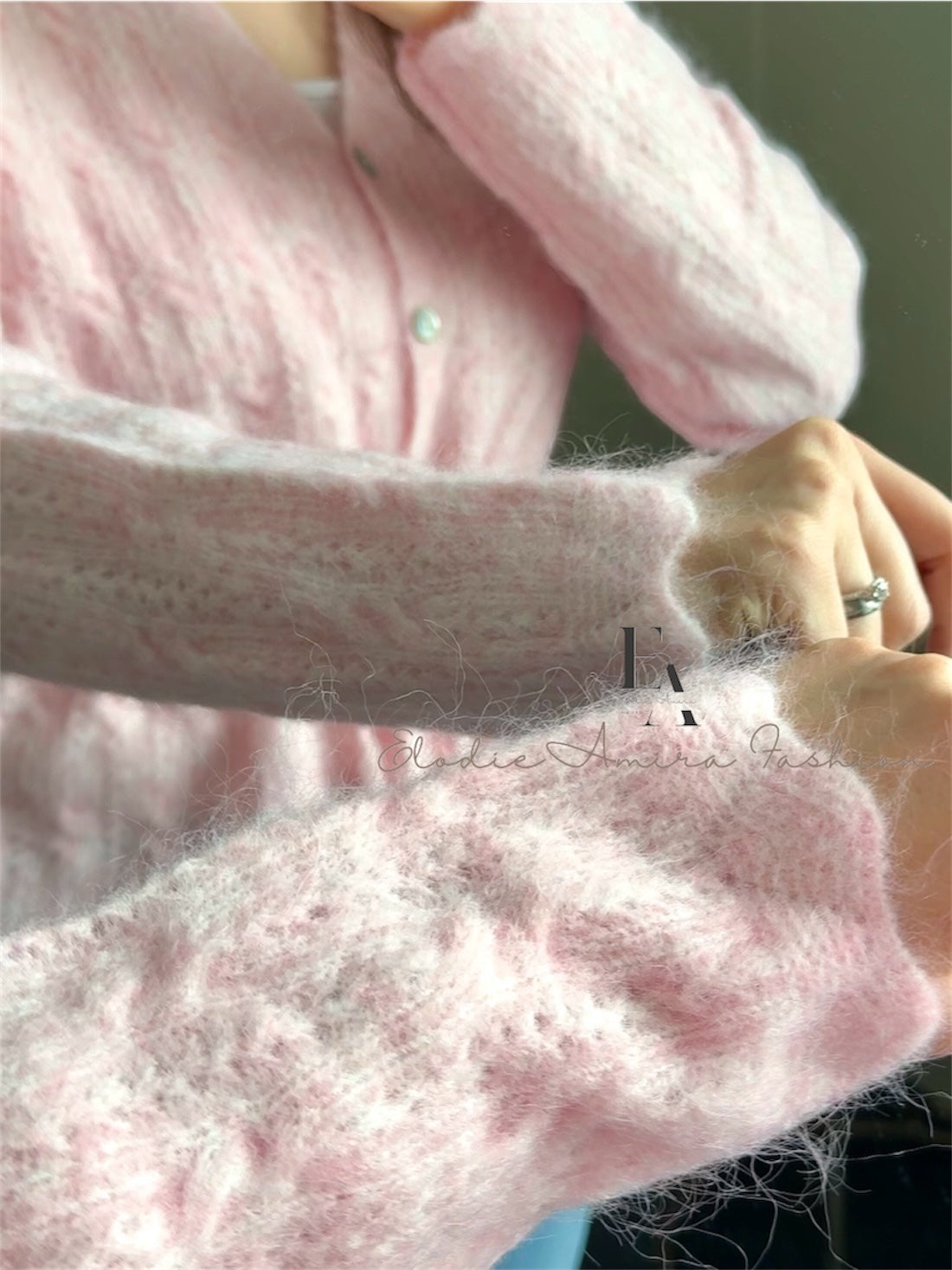 Strickjacke „Debby“ rosa