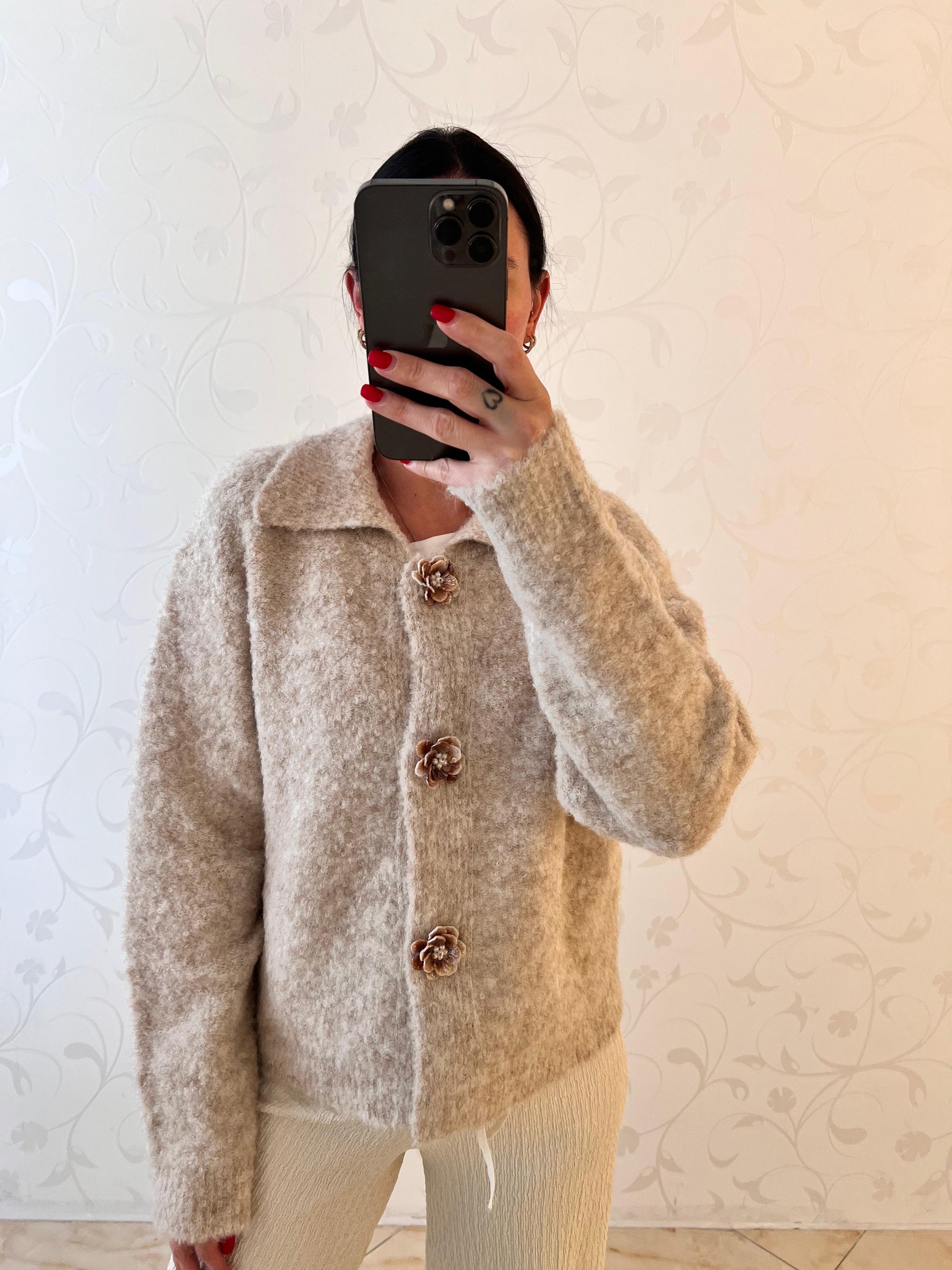 Strickjacke „Autumn Bloom“