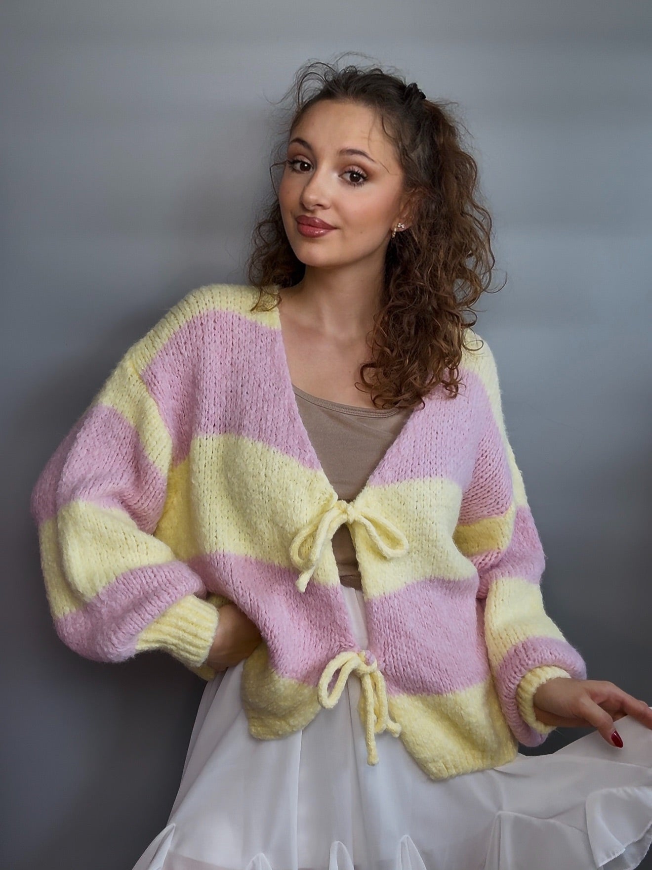 Strickjacke “Galina” stripes