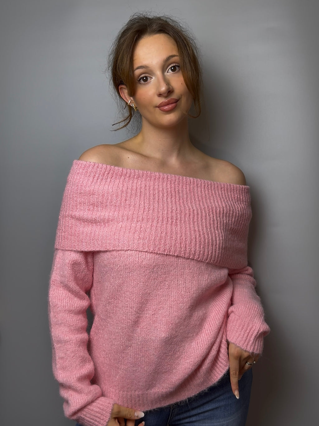 Off Shoulder Pullover “Mirabelle”, versch. Farben