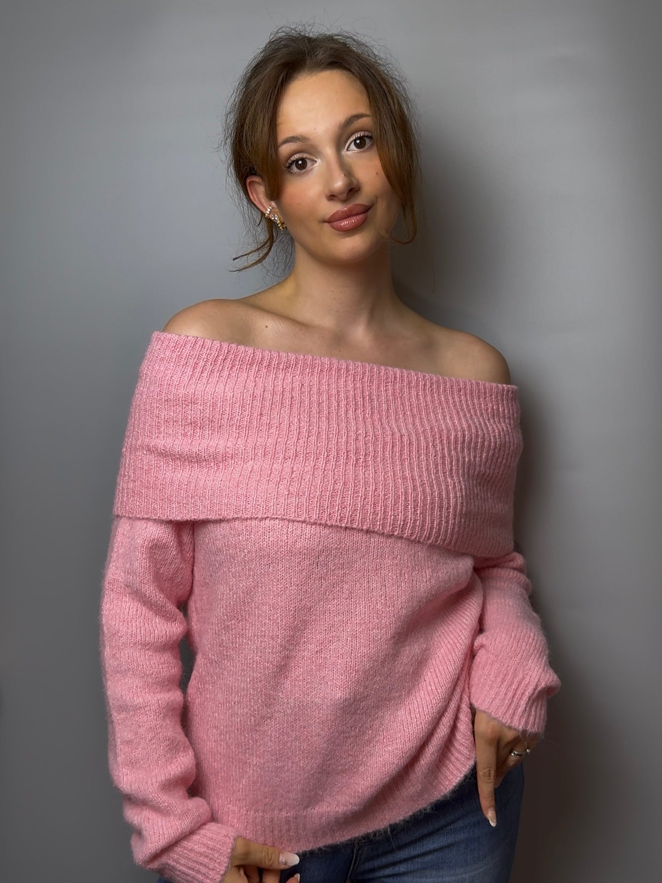 Off Shoulder Pullover “Mirabelle”, versch. Farben