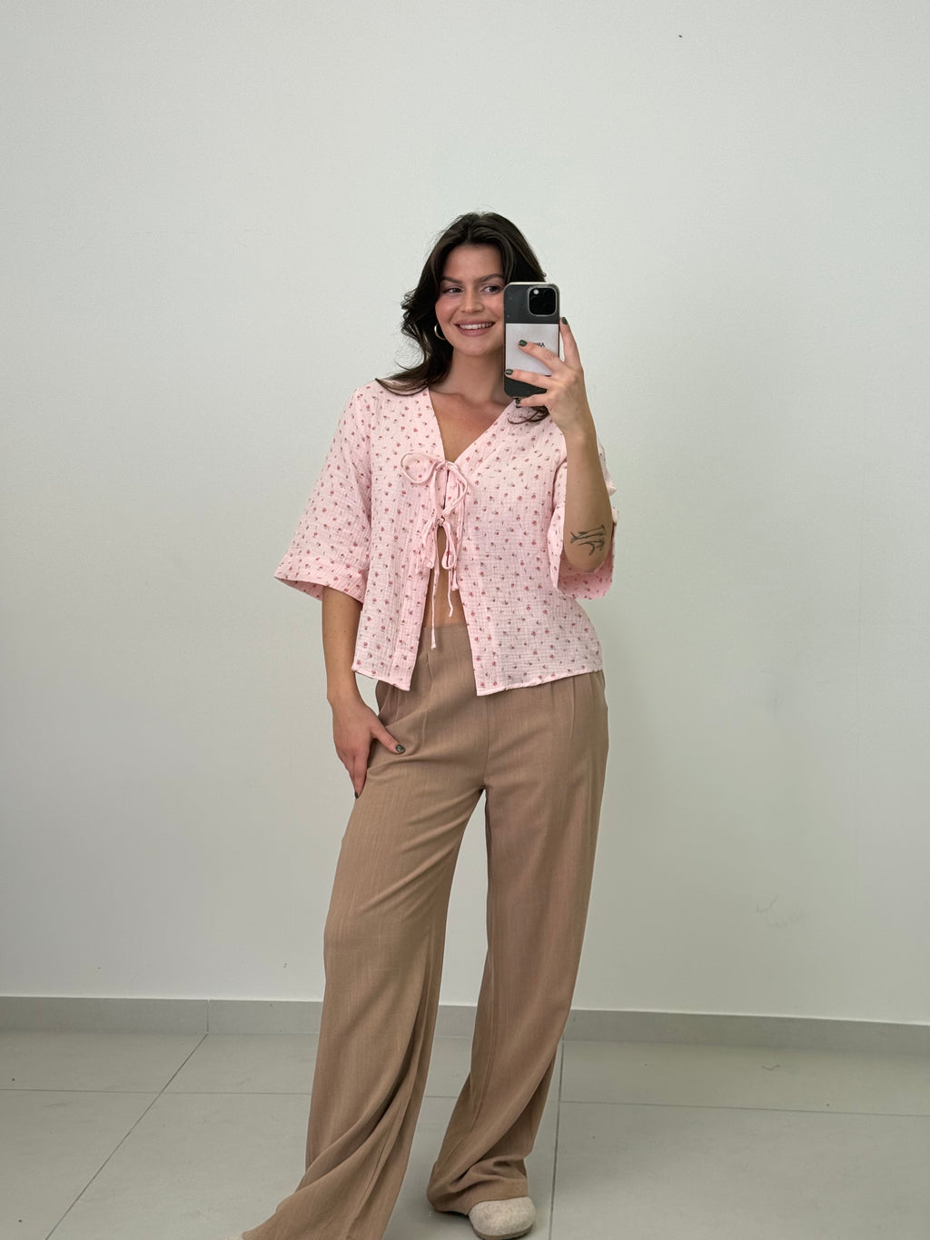 Bluse “Gianna” kurz, rosa