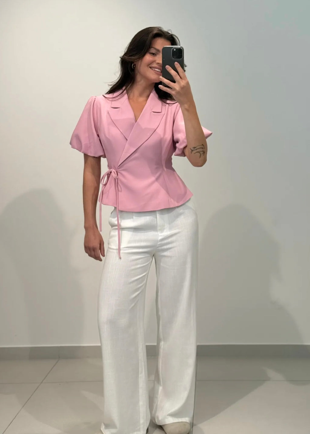 Kurzer Blazer, rosa
