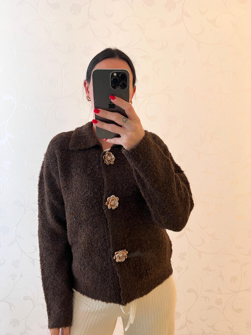 Strickjacke „Autumn Bloom“