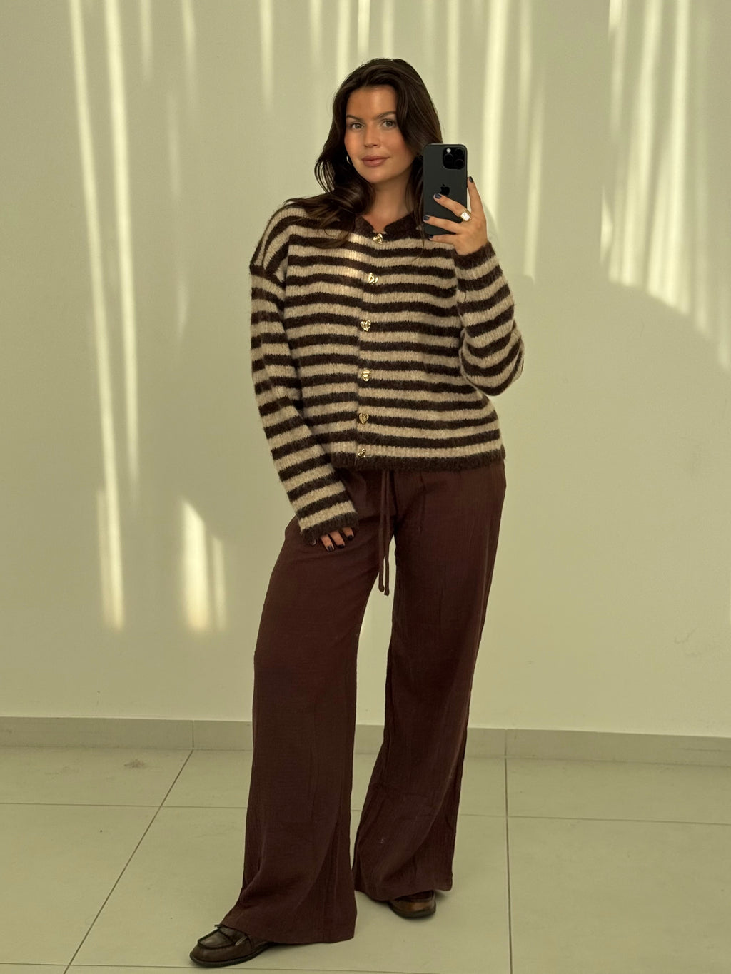 Strickjacke Stripes & Hearts
