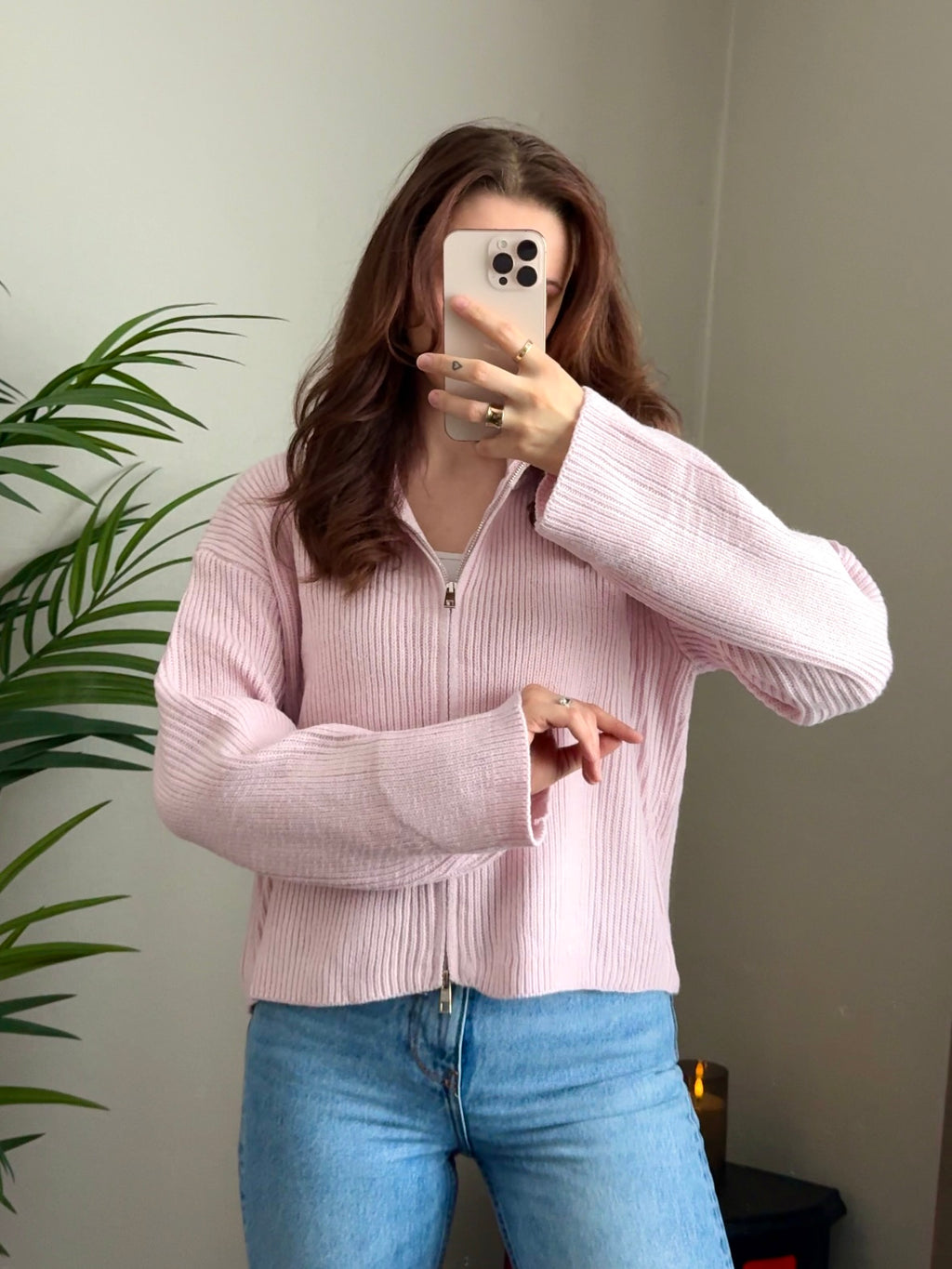 Zipper Jacke „Lou“, gestreift oder Basic