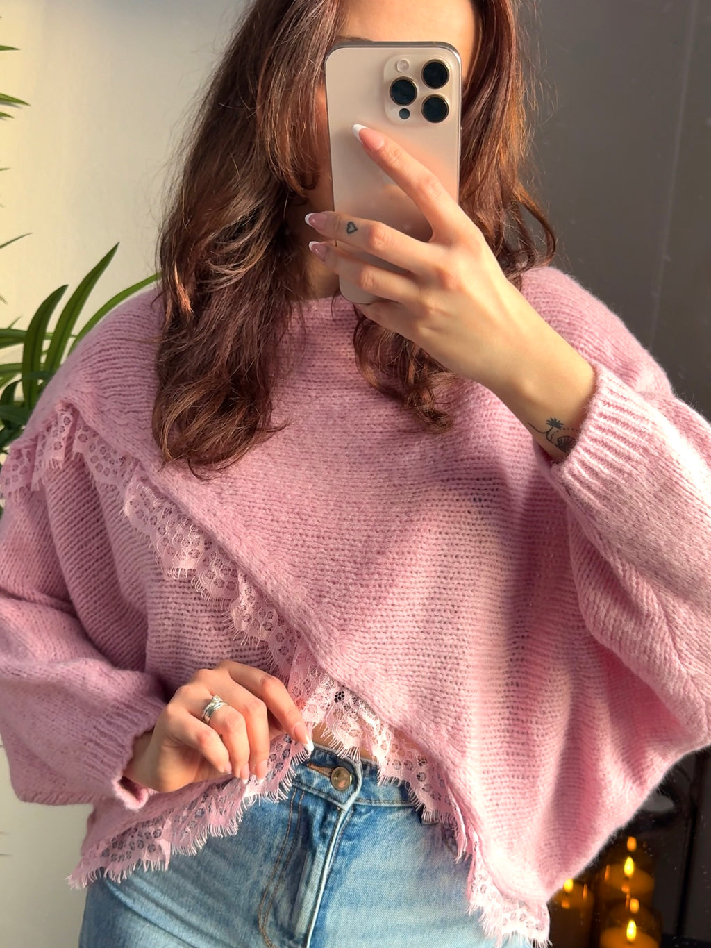 Spitzen Pullover „Lynn“