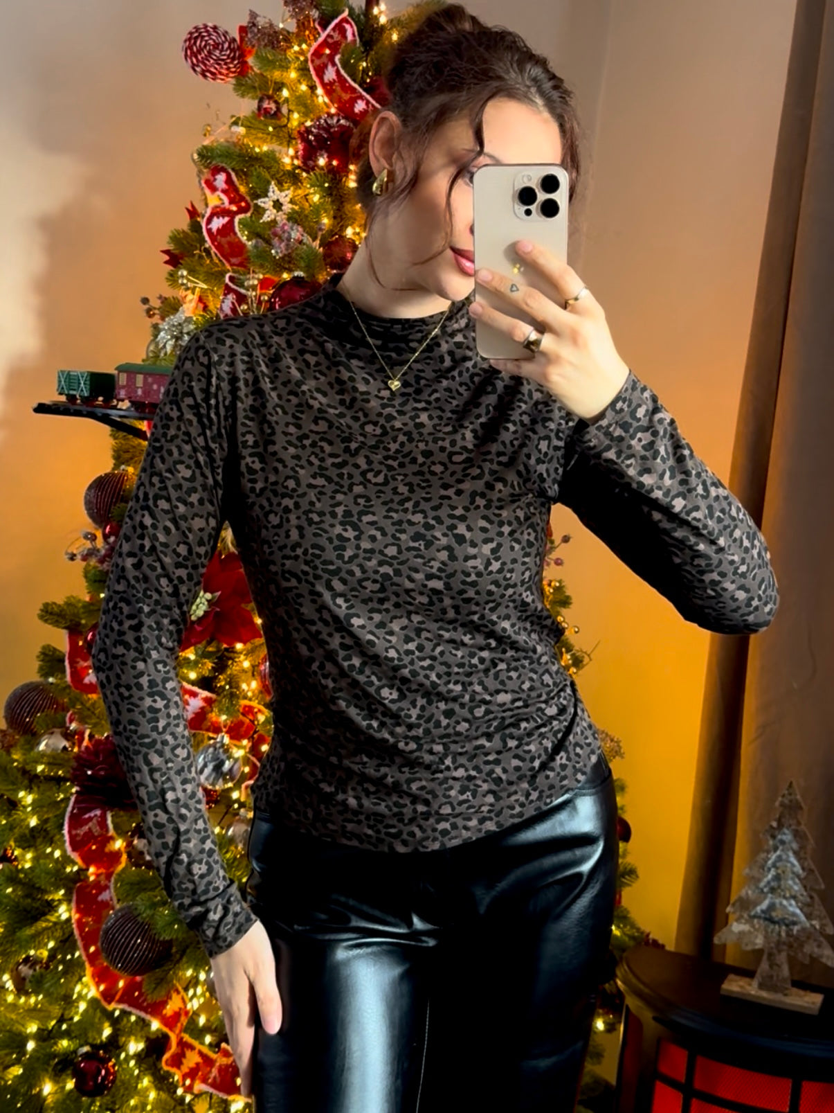 Leo Longsleeve dunkelbraun