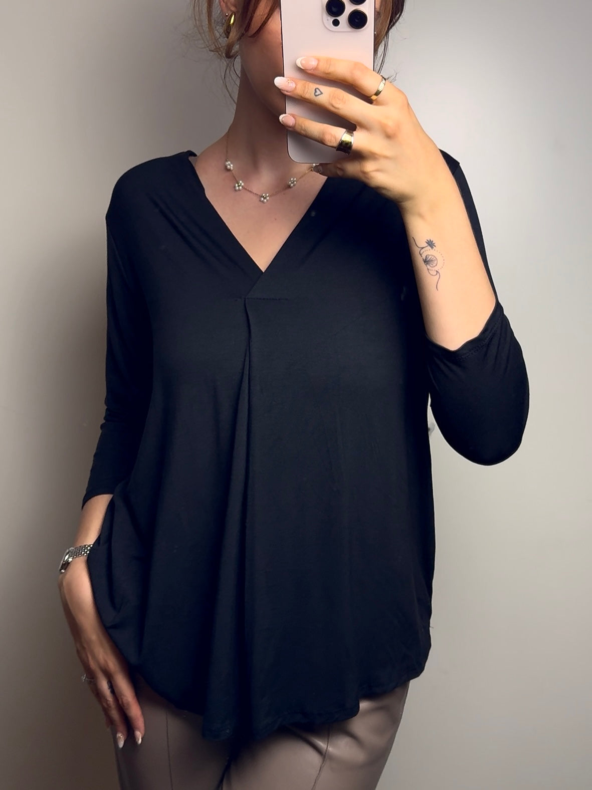 Viskose Basic Shirt, versch. Farben
