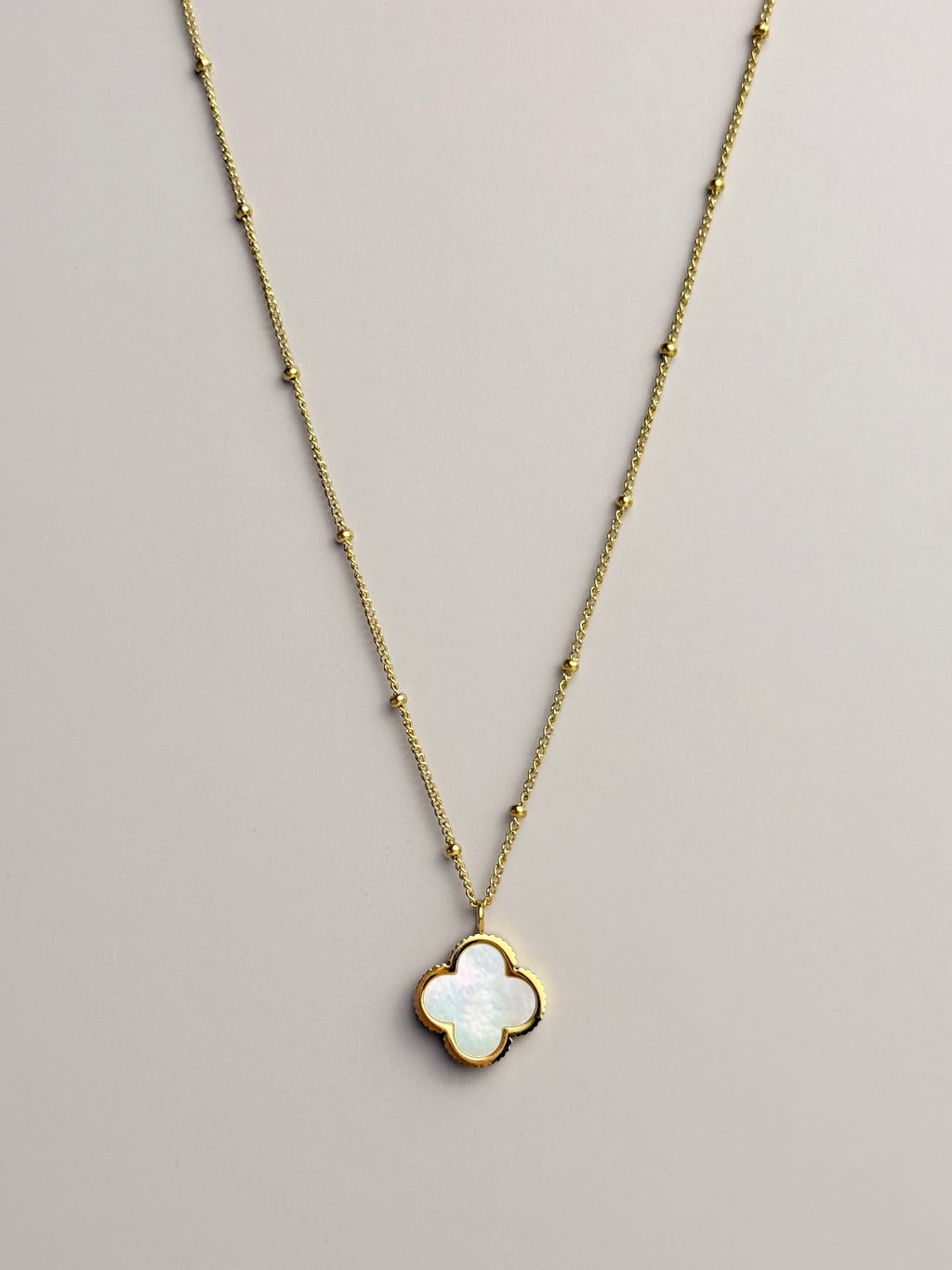 Lucky Leaf Kette 14K vergoldet