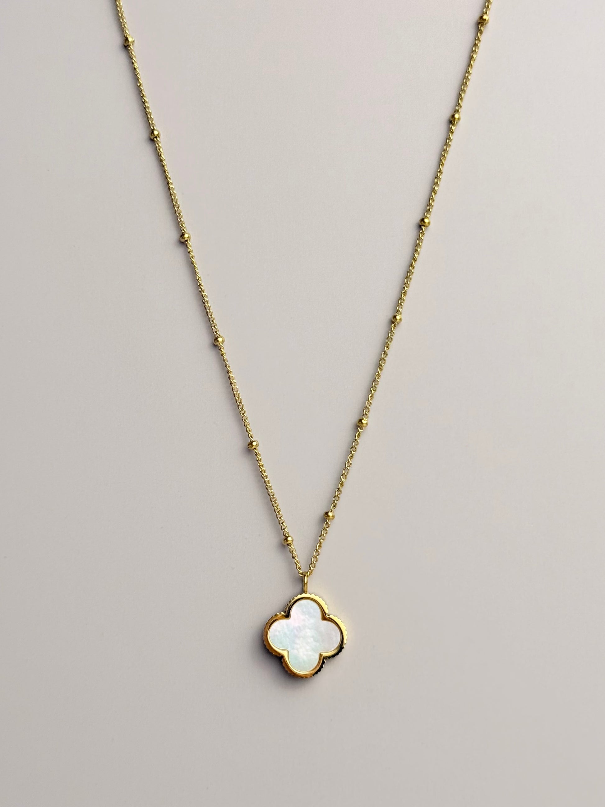 Lucky Leaf Kette 14K vergoldet