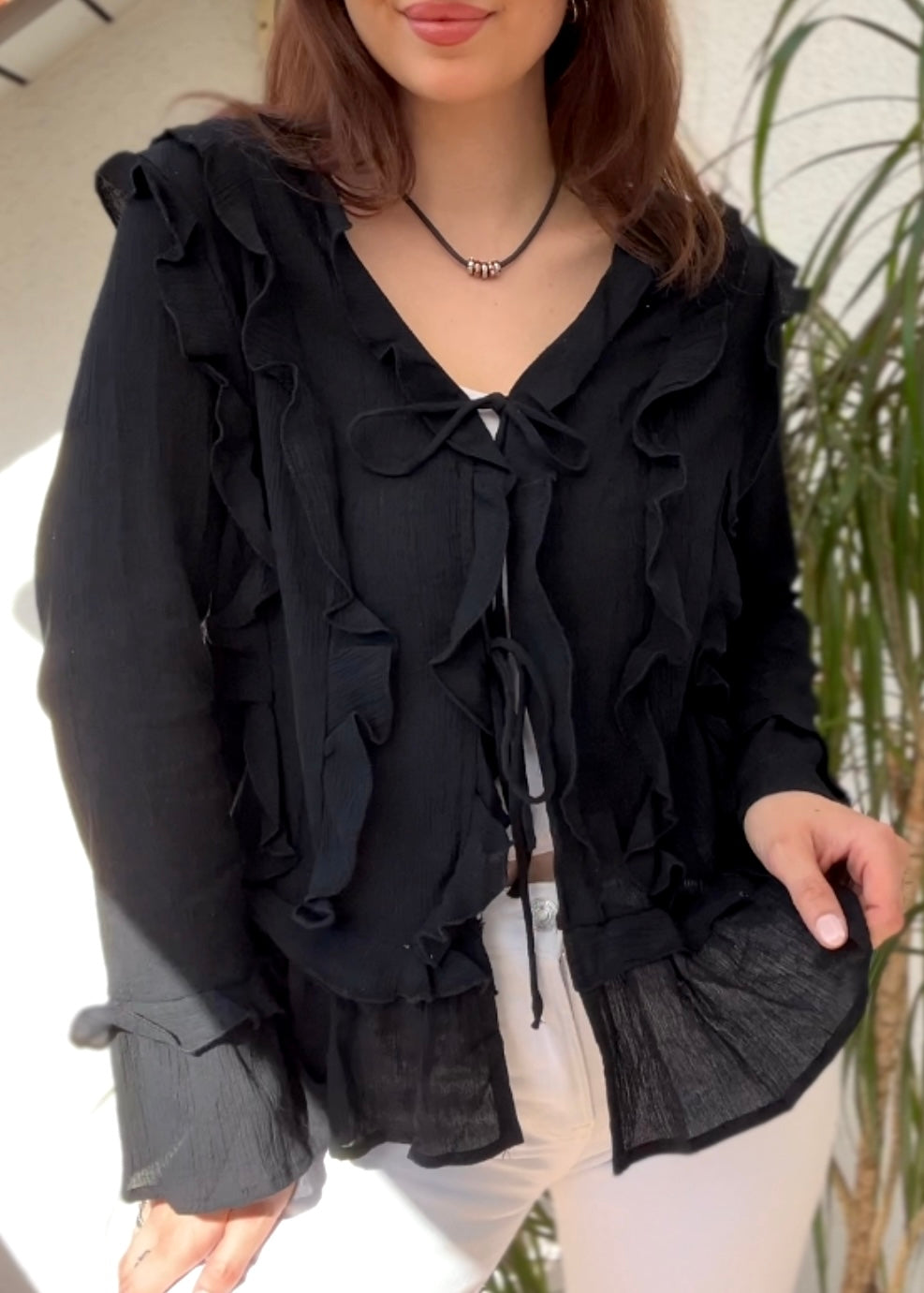 Bluse „Juna“ schwarz