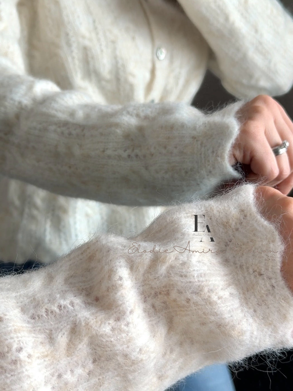 Strickjacke „Debby“ beige