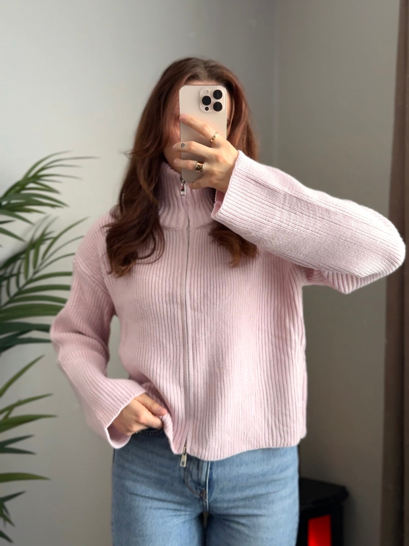 Zipper Jacke „Lou“, gestreift oder Basic