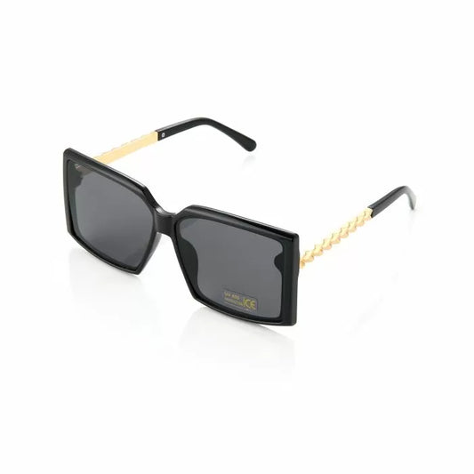 Blogger sonnenbrille schwarz Gold 