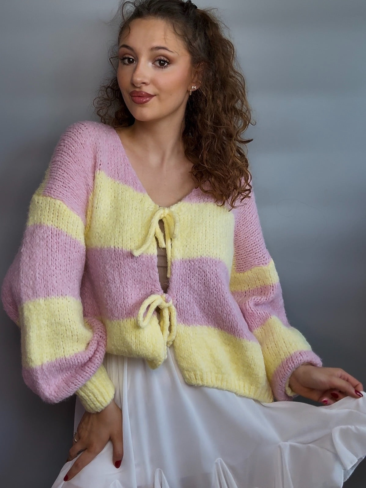 Strickjacke “Galina” stripes
