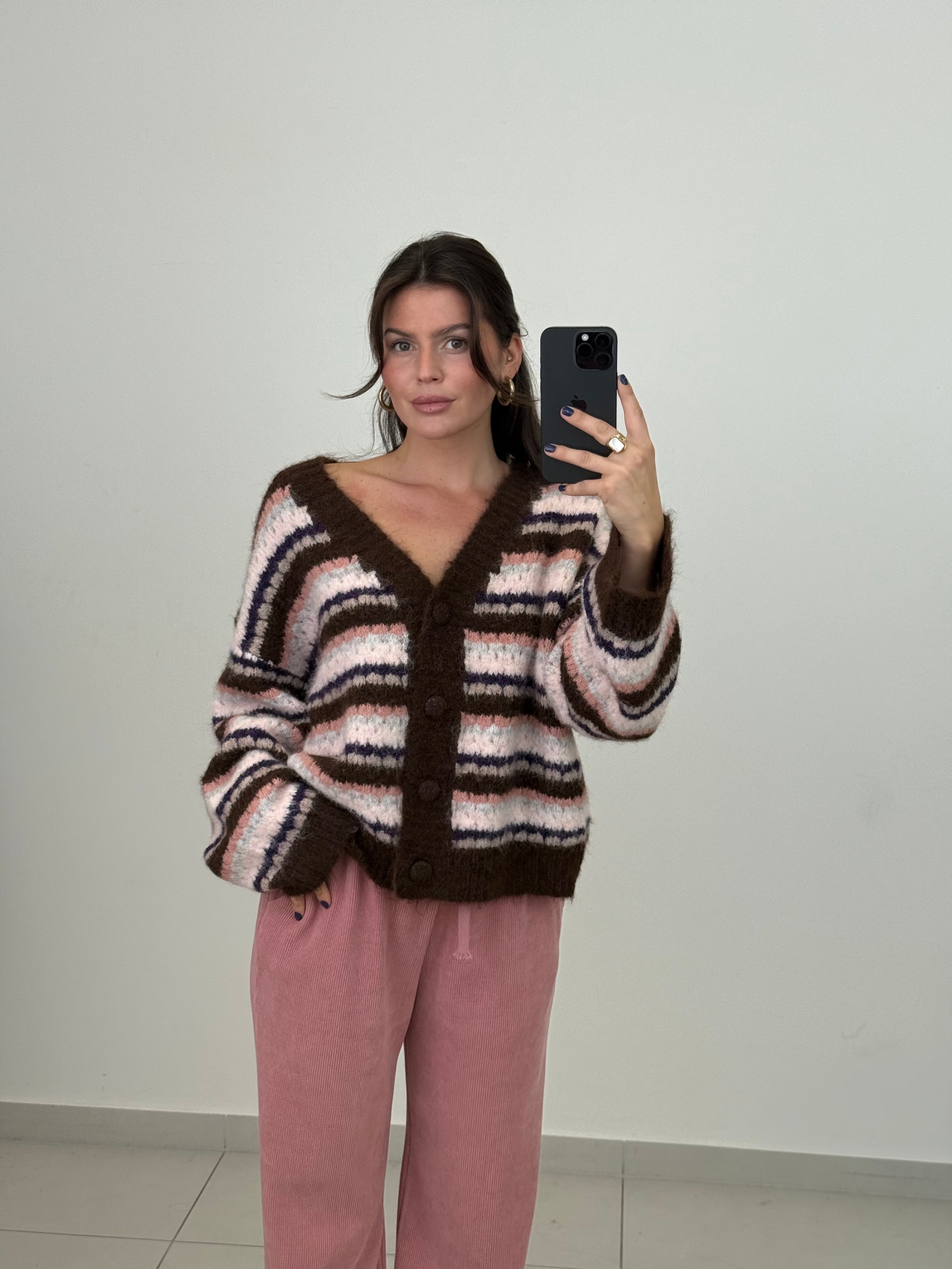 Cardigan “Coffee bliss”