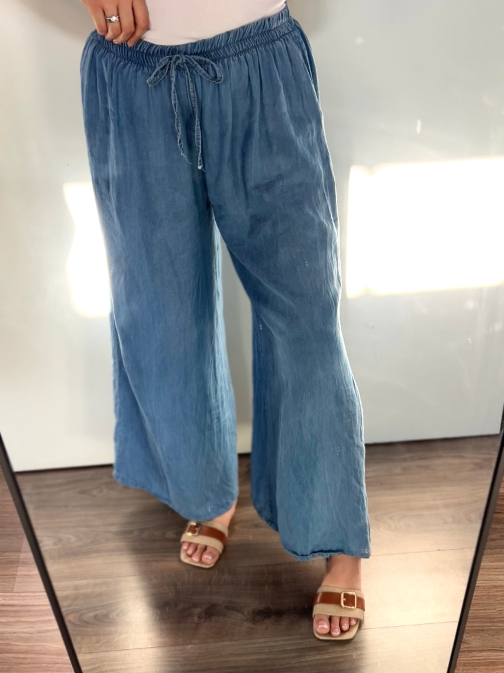Hose im Denim Look