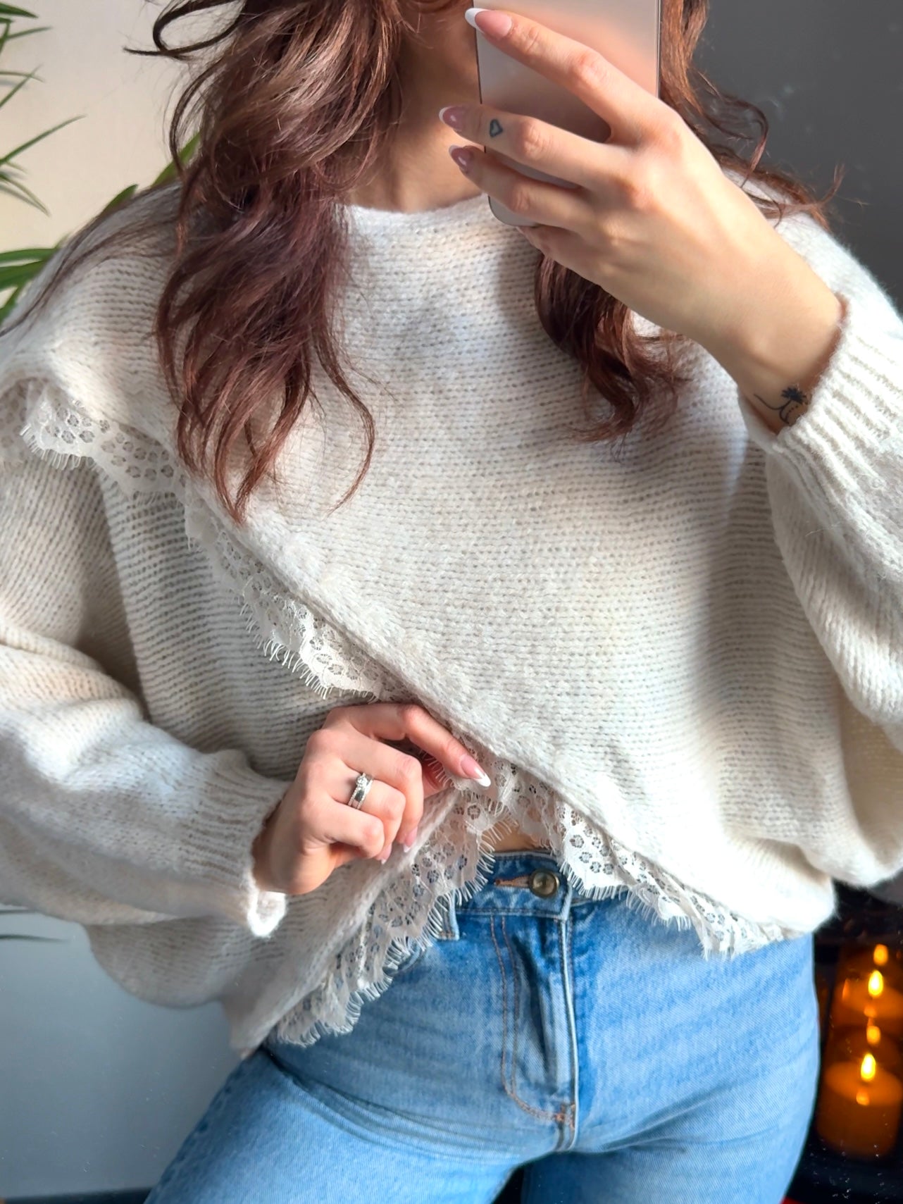 Spitzen Pullover „Lynn“