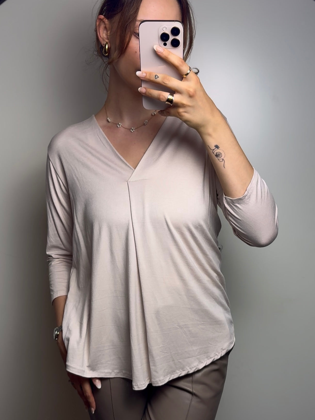 Viskose Basic Shirt, versch. Farben