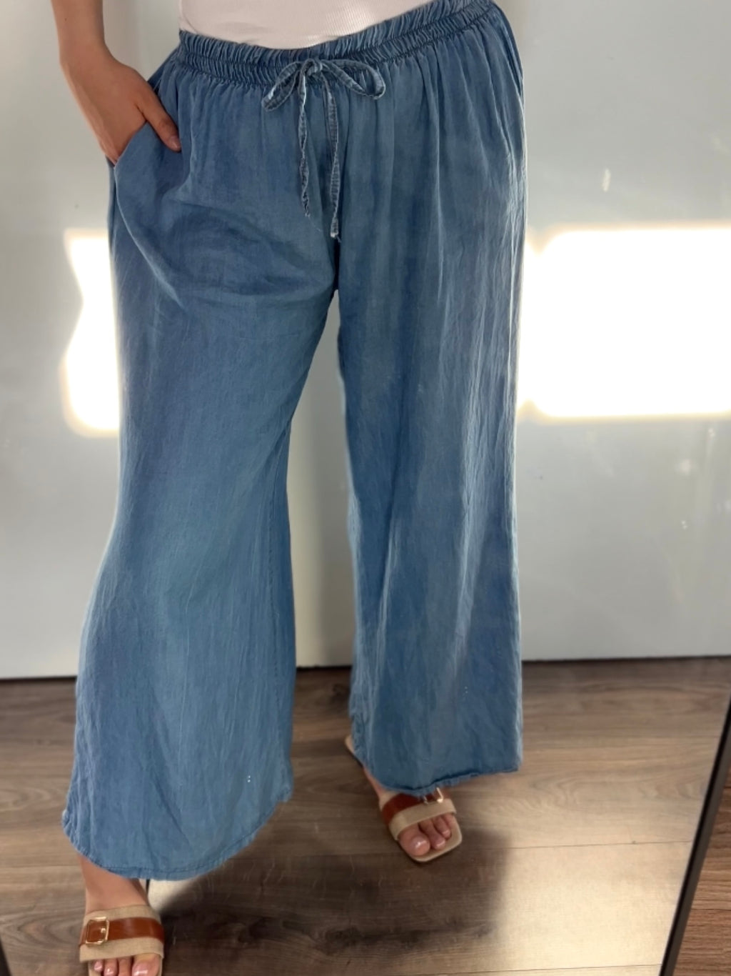 Hose im Denim Look