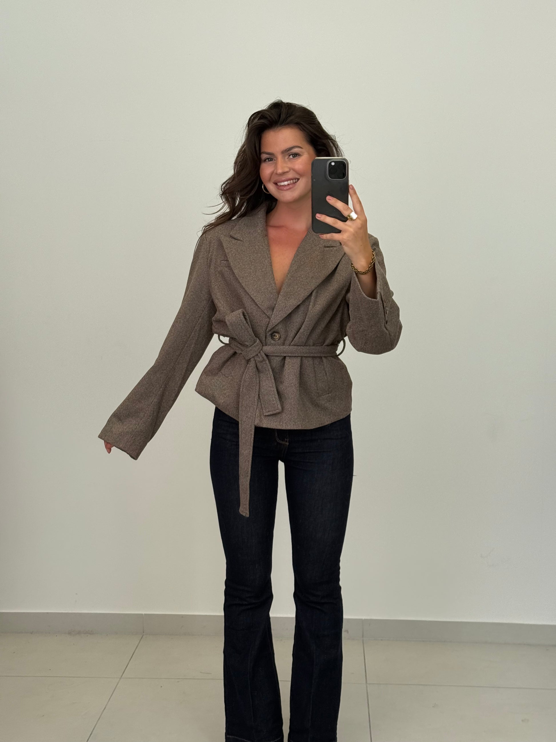 Jacke mit Gürtel