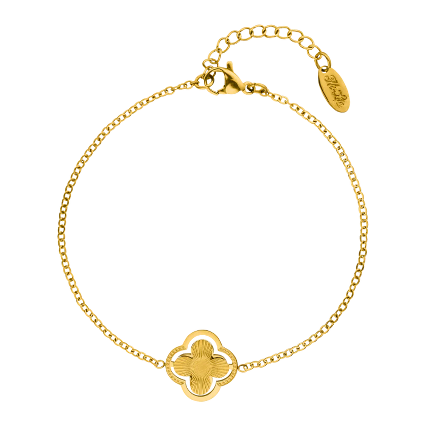 Hi-Life Sweet Life Lucky Leaf Armband 14K vergoldet