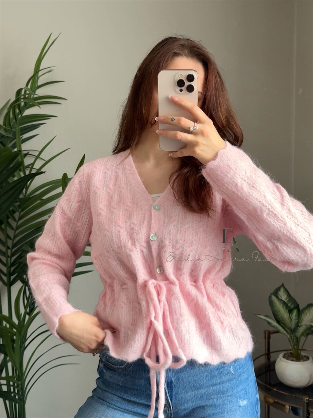 Strickjacke „Debby“ rosa