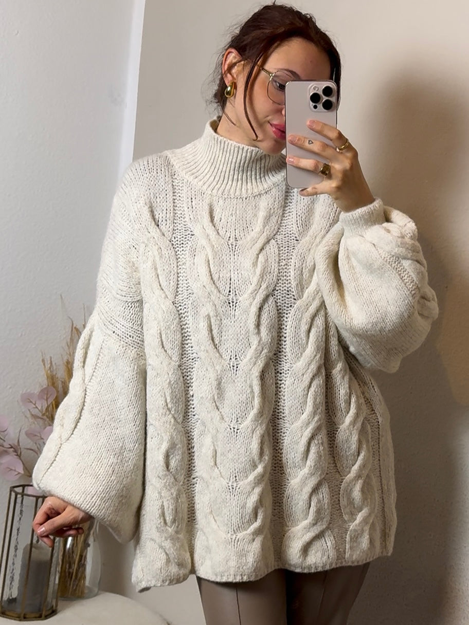 Sweater cable knit