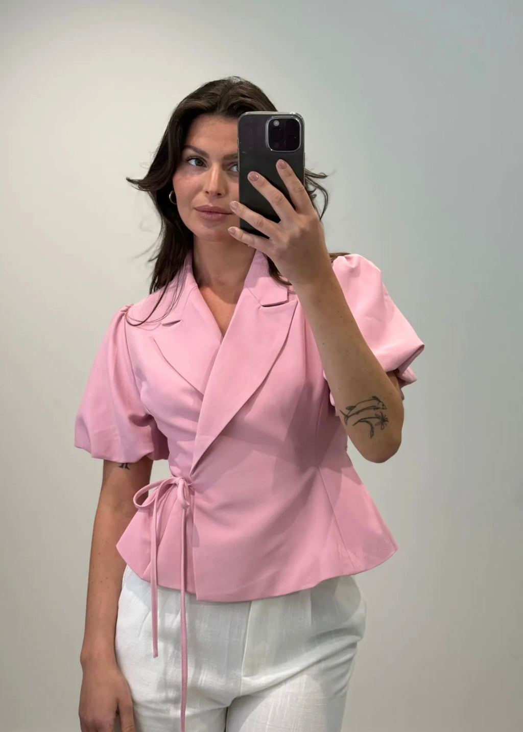 Kurzer Blazer, rosa