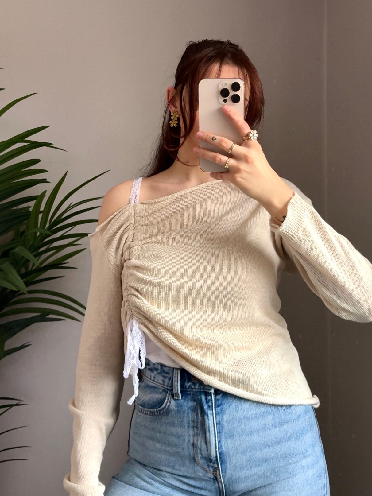 Oberteil „Macy“ beige