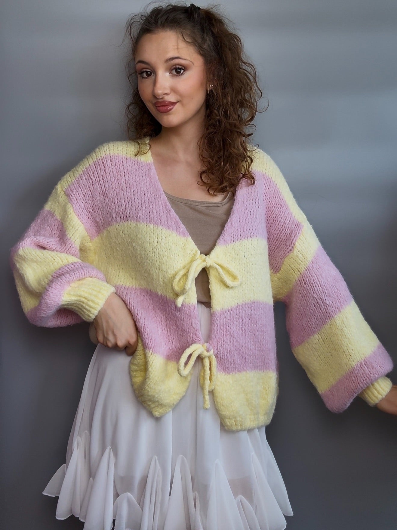 Strickjacke “Galina” stripes